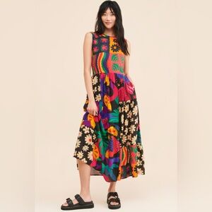 FARM Rio Sleeveless Maxi Pop Print Dress